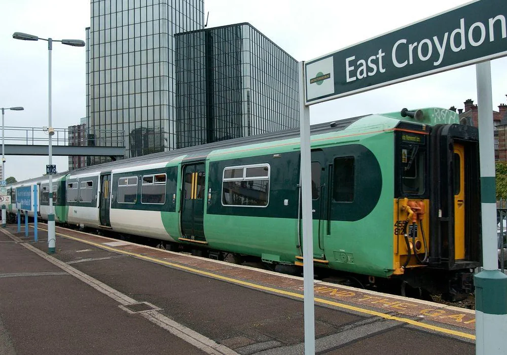 Train service connecting Croydon with London and surrounding areas
