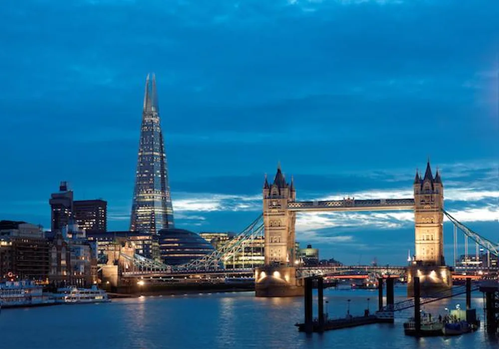 The Shard beside the River Thames in London